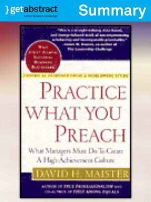 cover image of Practice What You Preach (Summary)